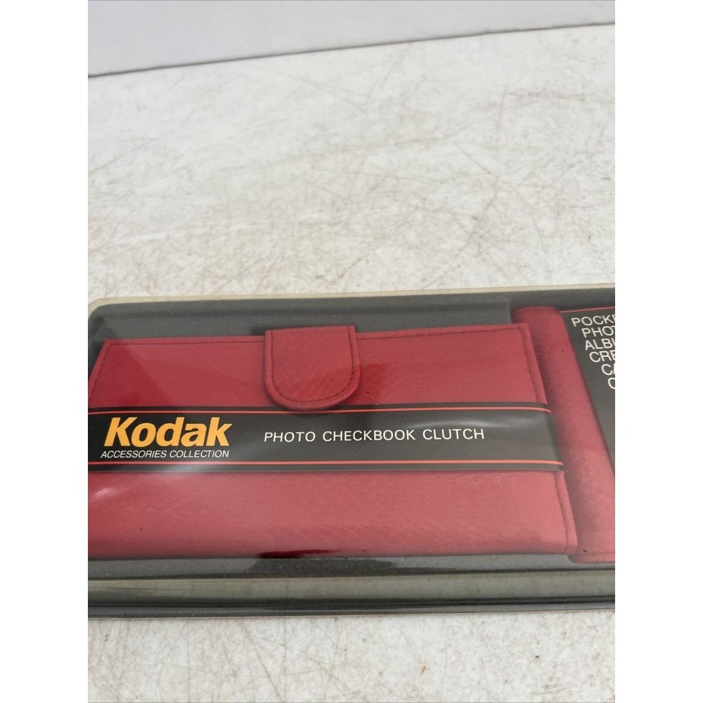 VTG Kodak Accessories Collection Photo Checkbook Clutch Wallet Credit Card Case